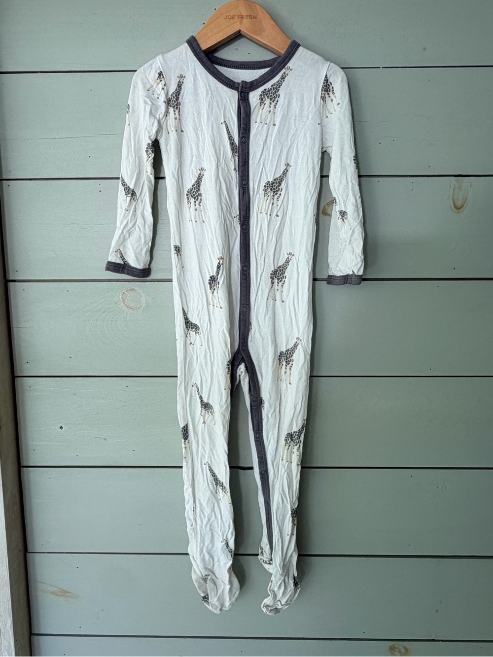 Kyte Baby Retired Giraffe Print Bamboo Snap Footie Sleeper